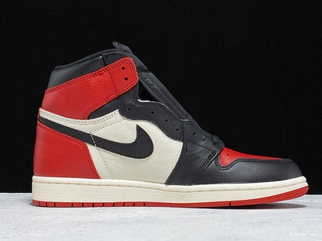 Retro Jordan High 1 OG Toe Bred Air 555088-610 0730